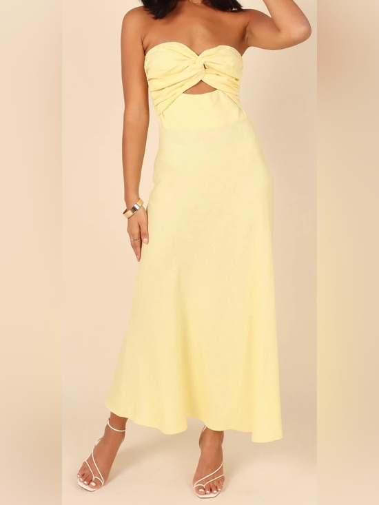 Petal & Pup Dresses & Skirts - Petal & Pup yellow Strapless  Dress
